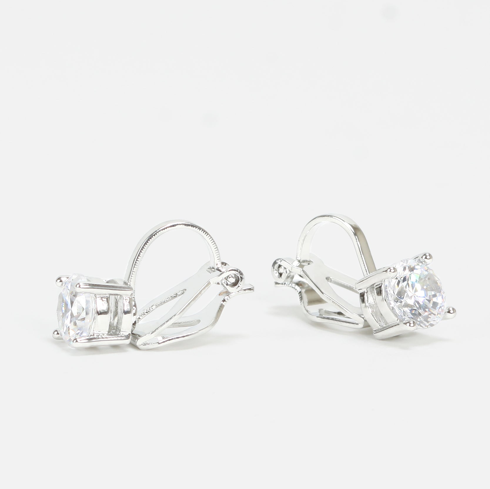 Boucles d'oreilles à clip avec zircon