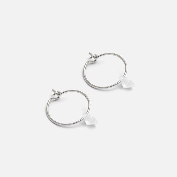 Load image into Gallery viewer, Trio of fixed silver earrings and hoops
