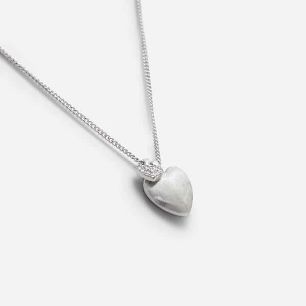 Load image into Gallery viewer, Silvered pendant with heart charms 
