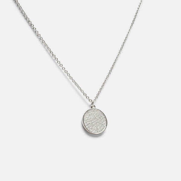 Load image into Gallery viewer, Silver pendant with medallion 
