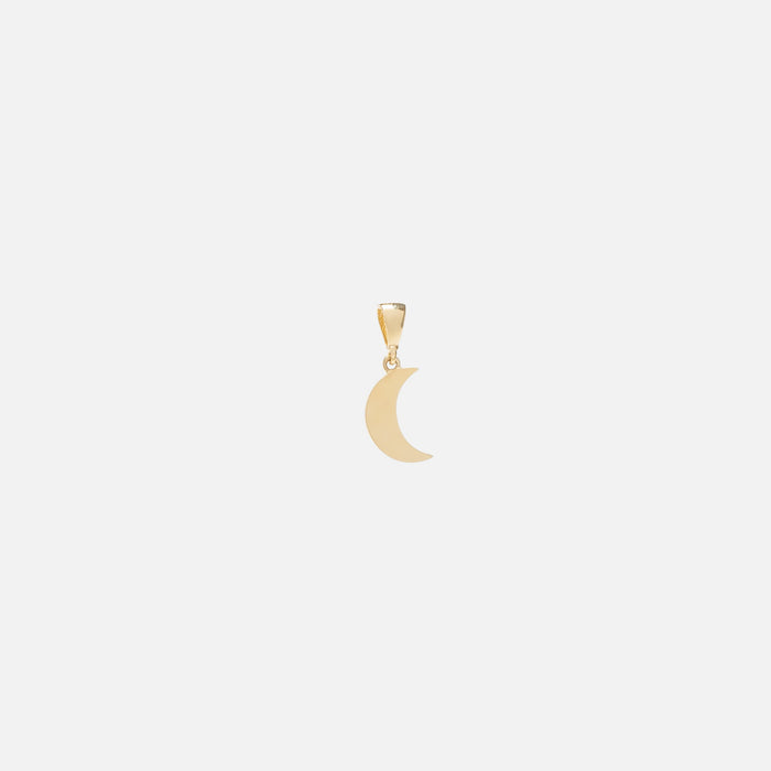Breloque lune or 10 carats