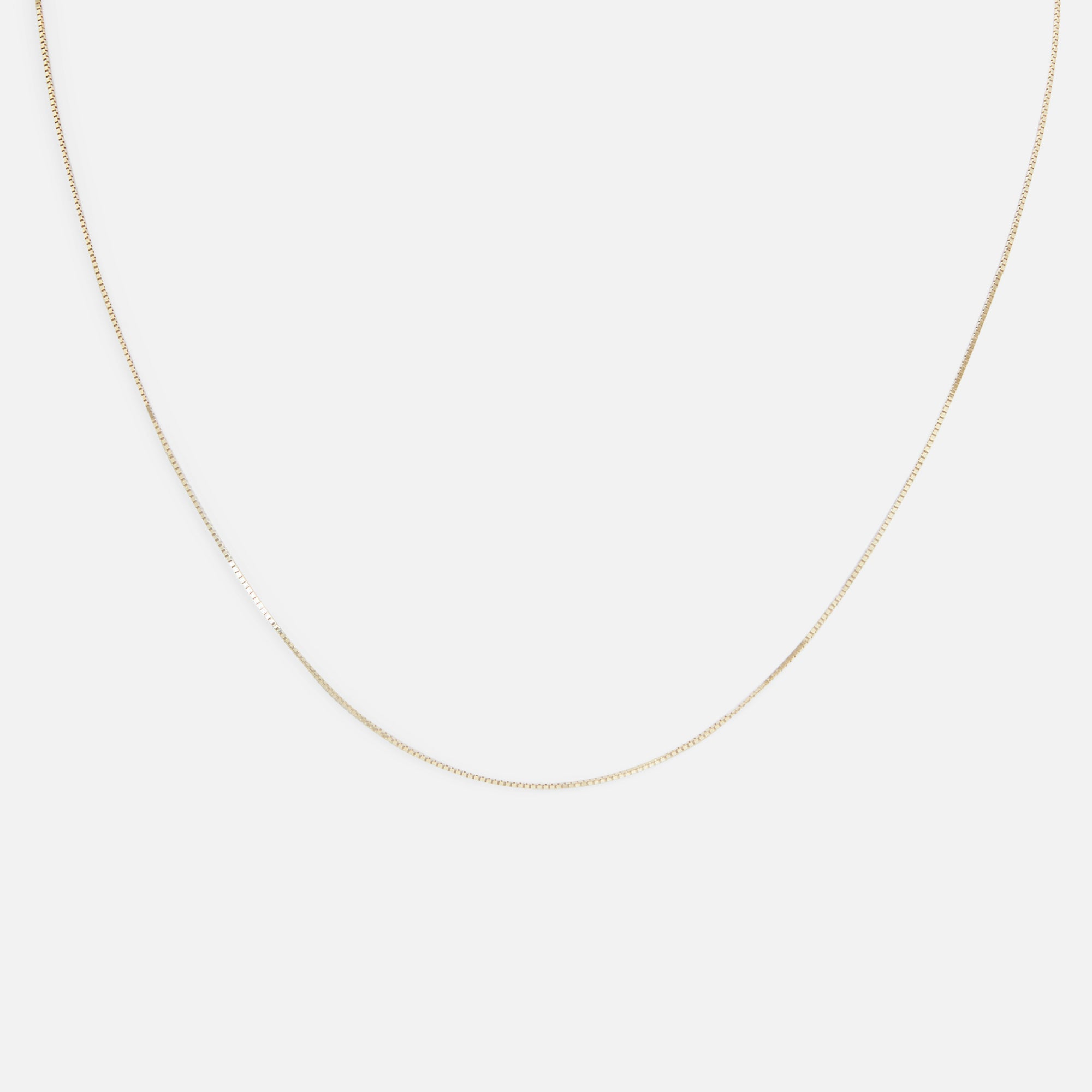 18'' square chain 10k yellow gold