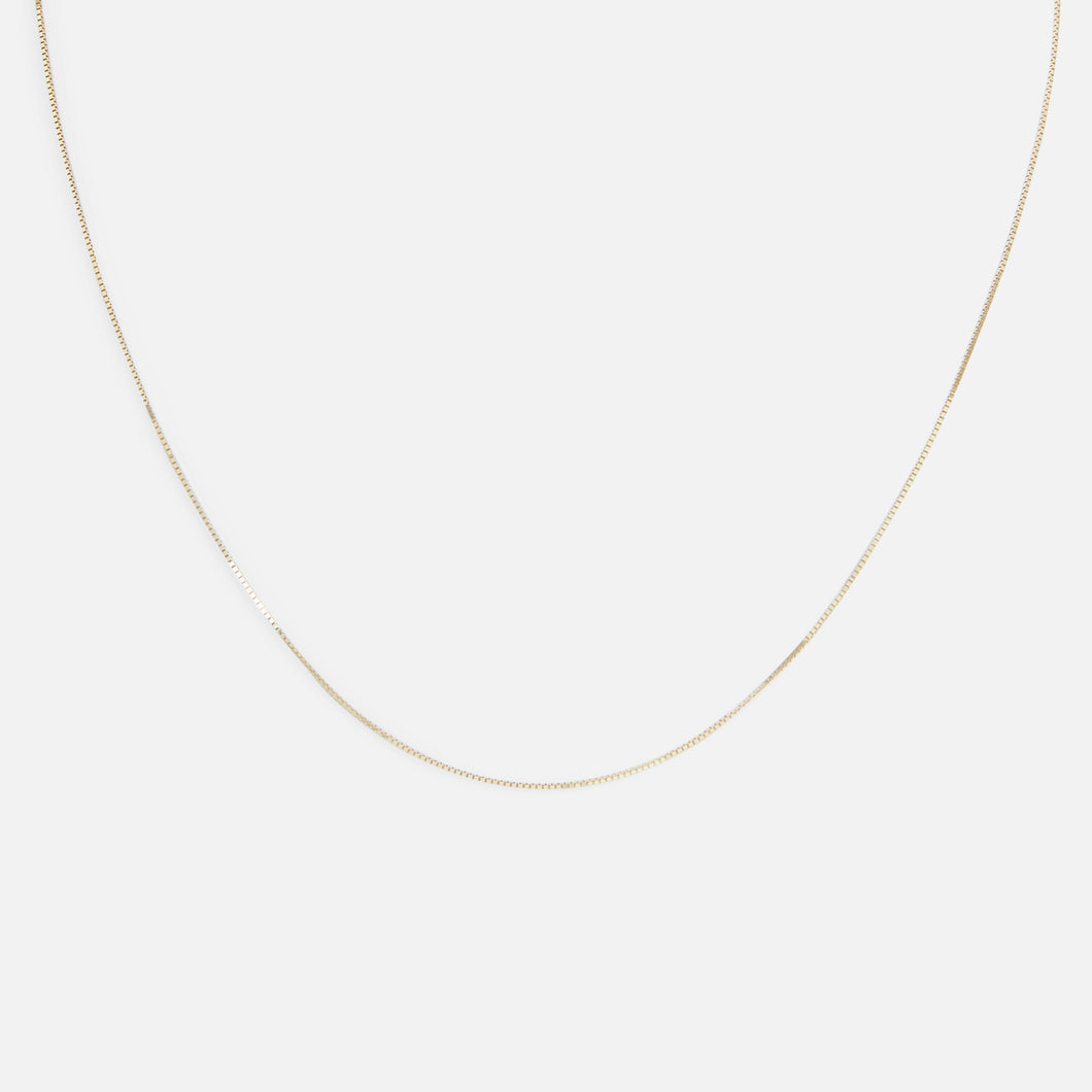 18'' square chain 10k yellow gold