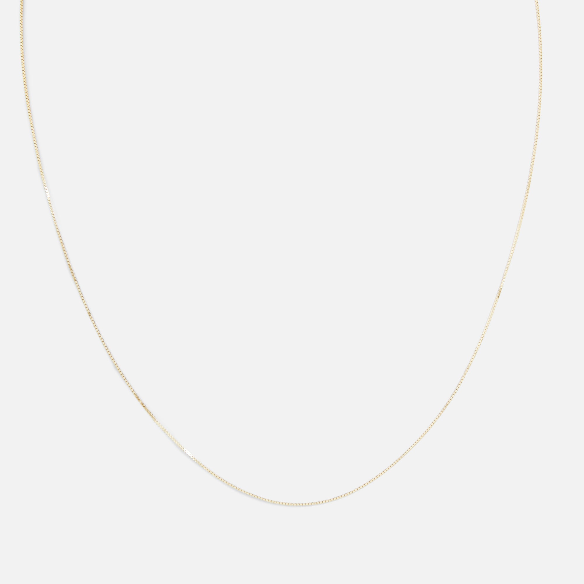 20’’ 10k yellow gold square chain 