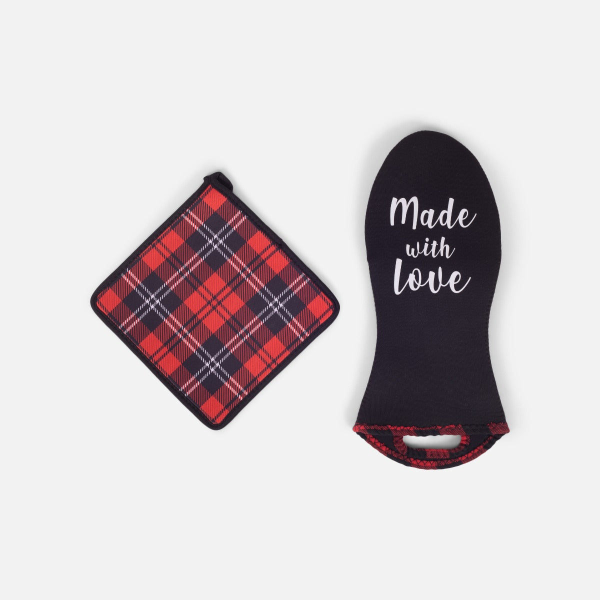 Duo oven mitt and pot holder