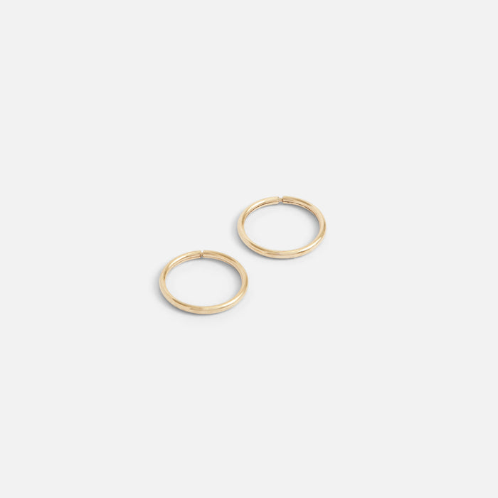 Boucles d'oreilles dormeuses 10 mm en or 10 carats