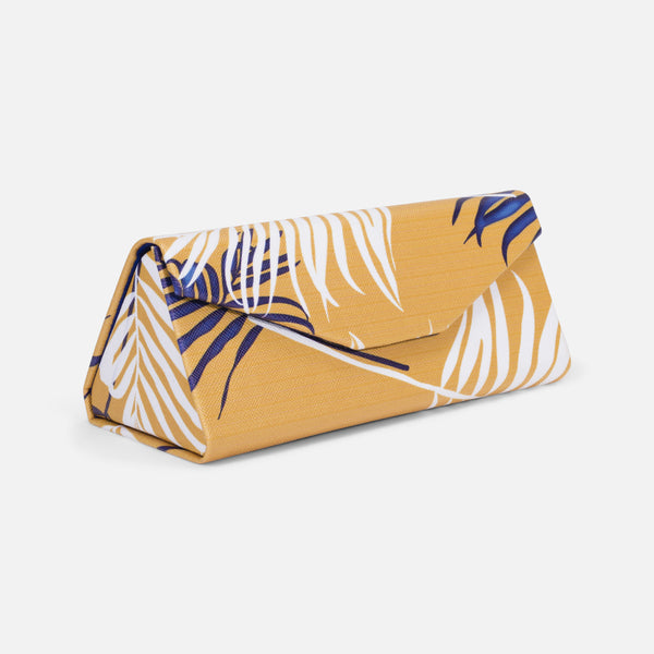 Load image into Gallery viewer, Yellow folding sunglasses case
