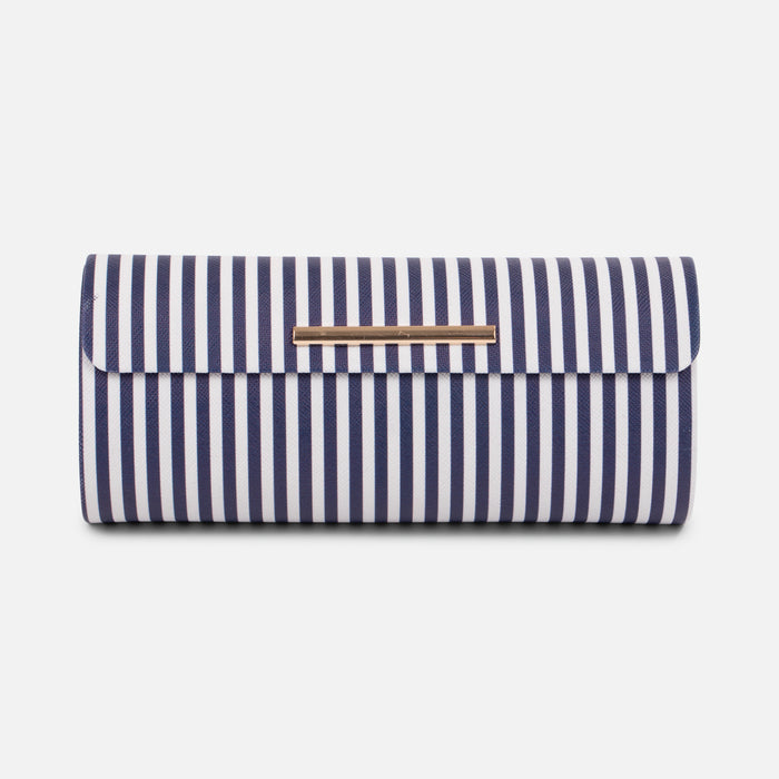 Striped sunglasses case