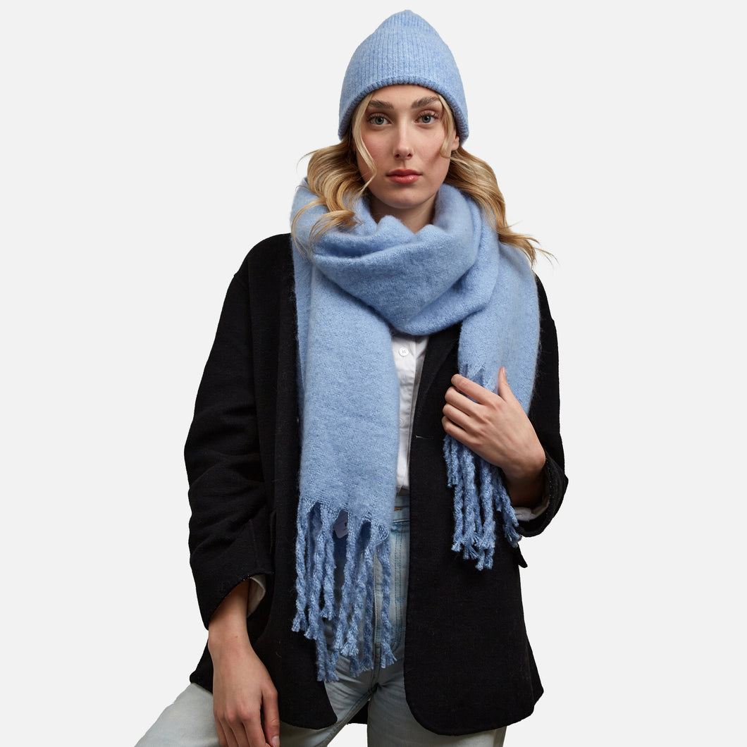 Light blue scarf