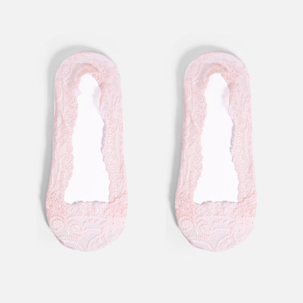 Load image into Gallery viewer, Pink lace footlets
