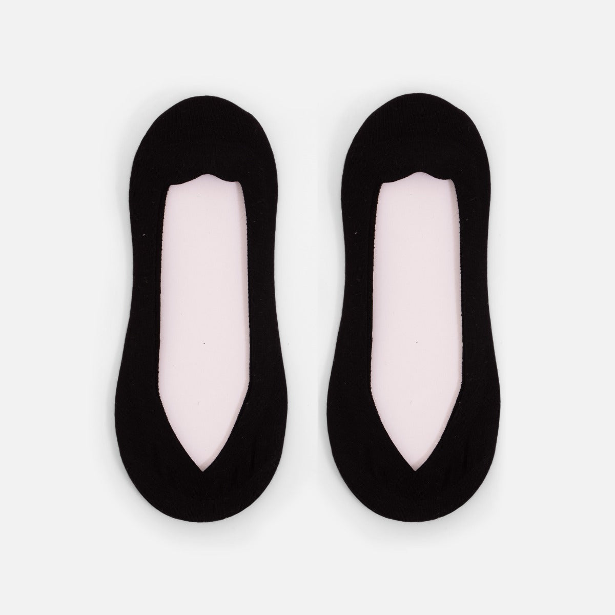 Indented black footlets