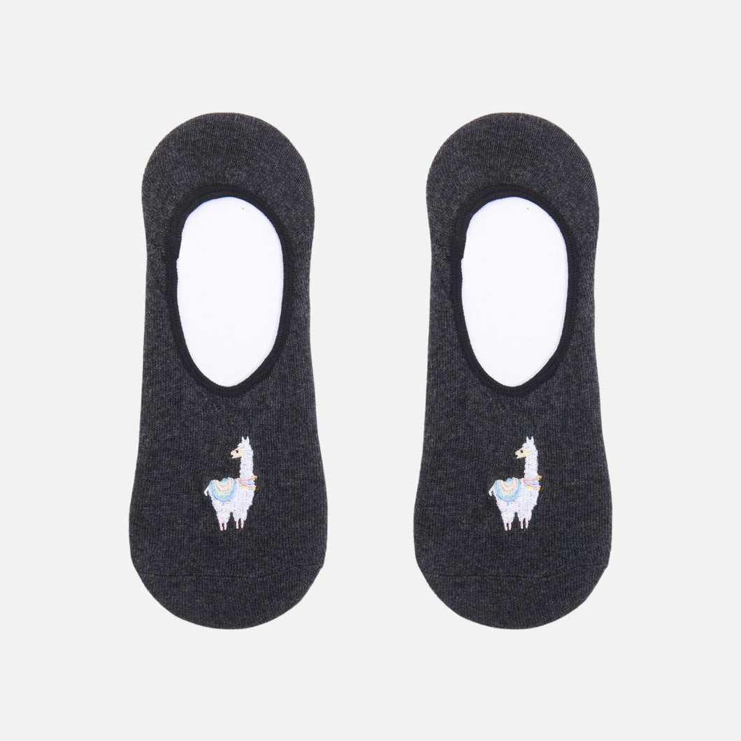 Dark grey llama footlets