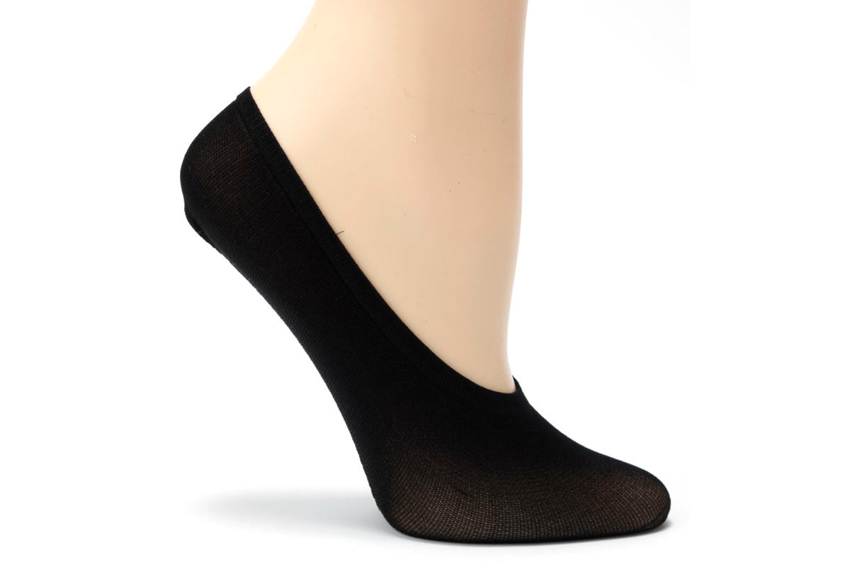Bas soquettes noirs en nylon