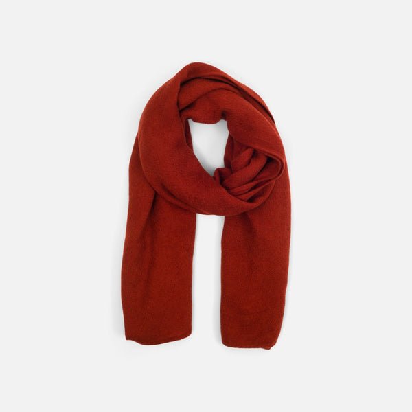 Load image into Gallery viewer, Plain rust rectangular scarf   
