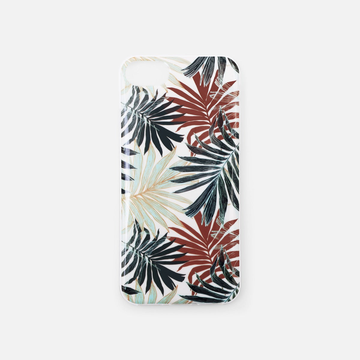 Wide tropical leaves print iphone case 