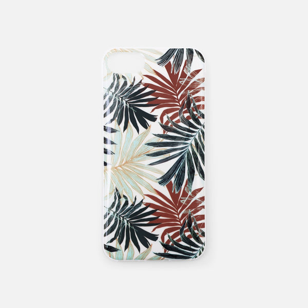 Load image into Gallery viewer, Wide tropical leaves print iphone case 
