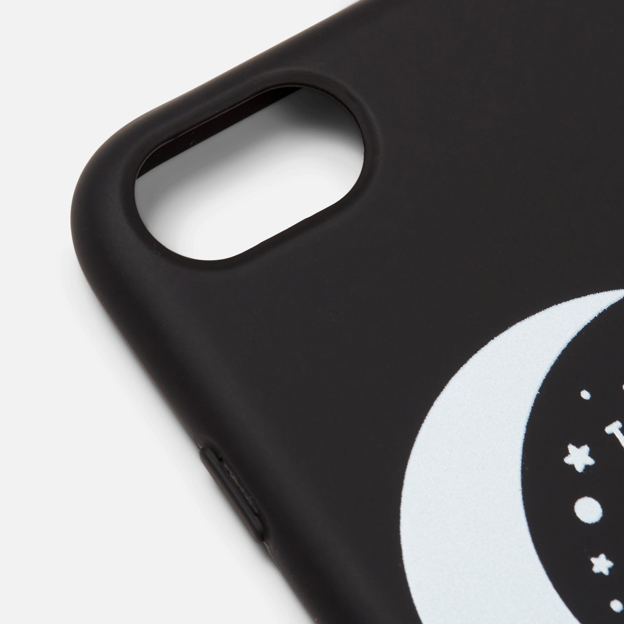 Black Iphone case with ''I love you to the moon and back'' inscription
