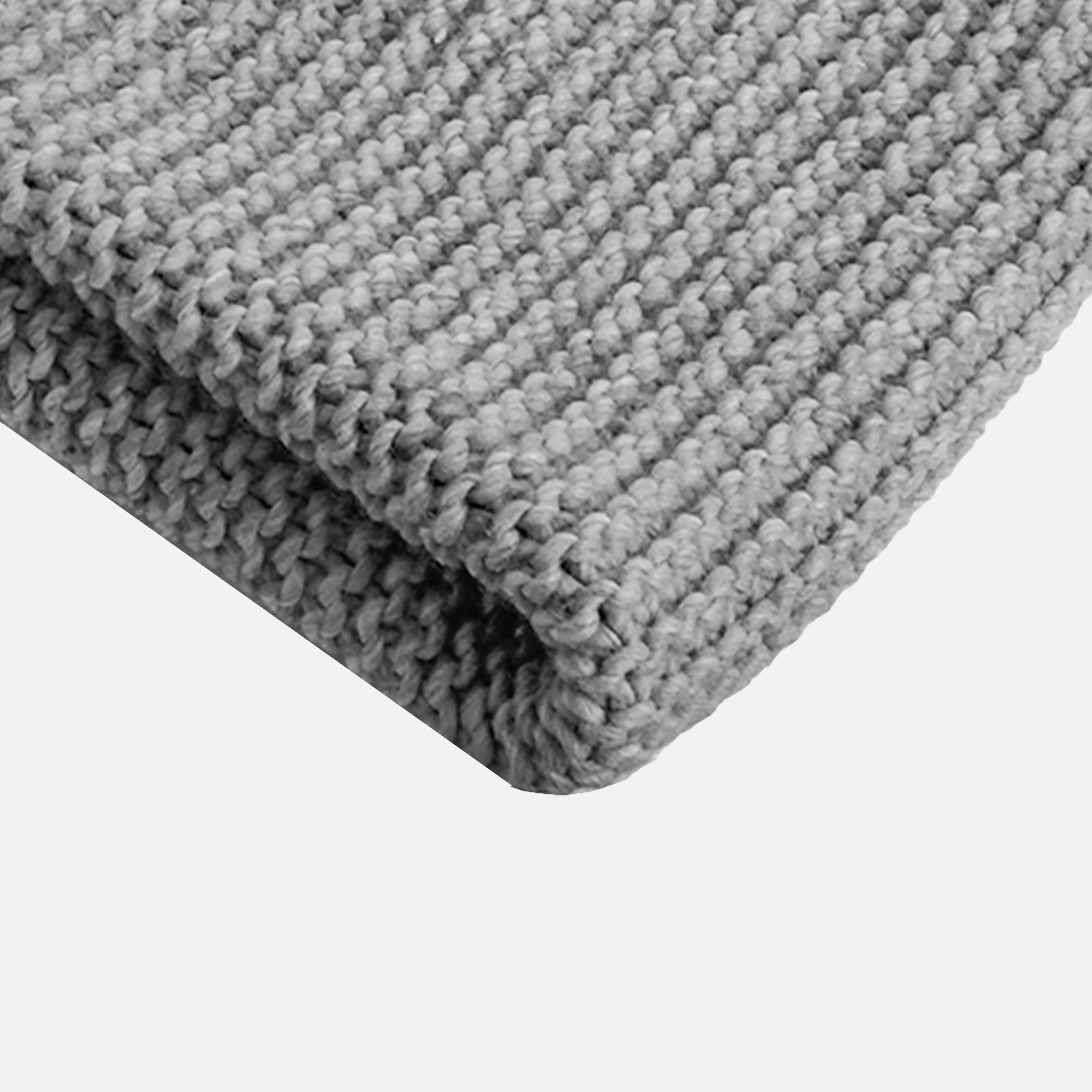 Foulard tube tricot gris