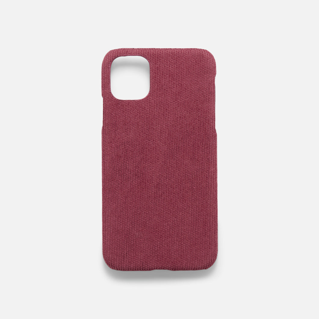 Burgundy velvet Iphone case