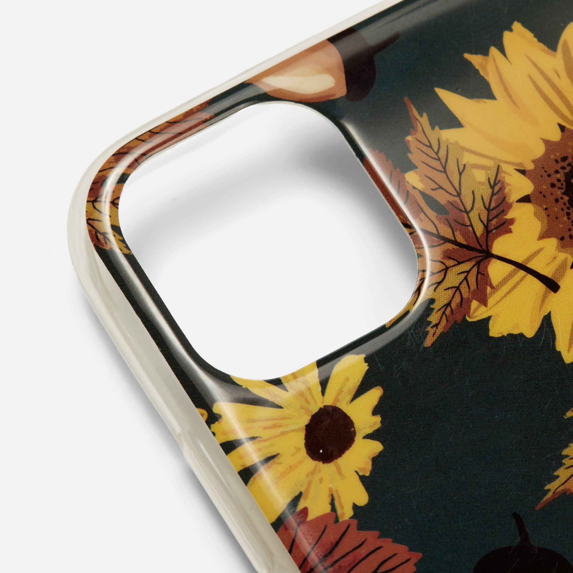 iPhone case with fall flowers