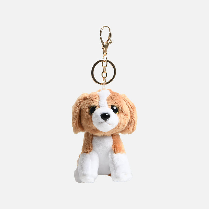 Porte-clés chien blanc