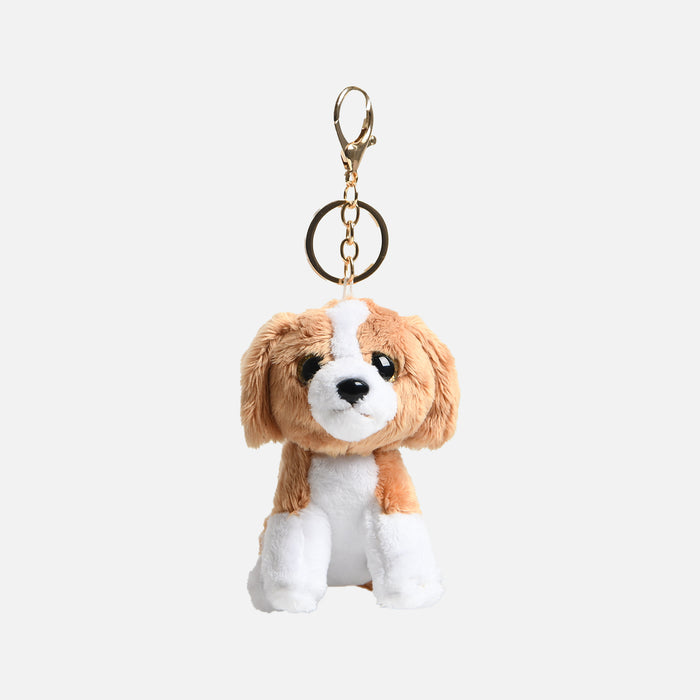 Porte-clés chien blanc