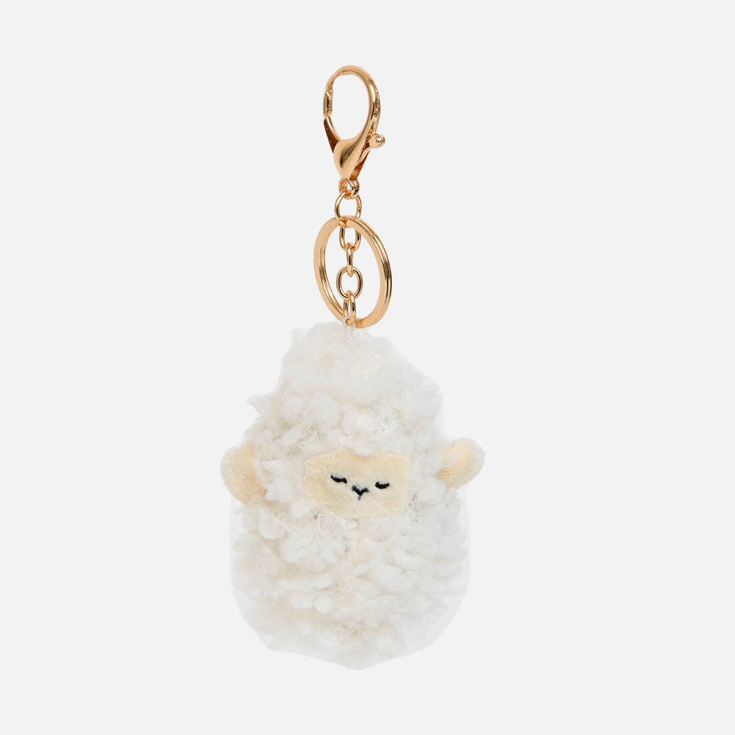Ivory sheep keychain