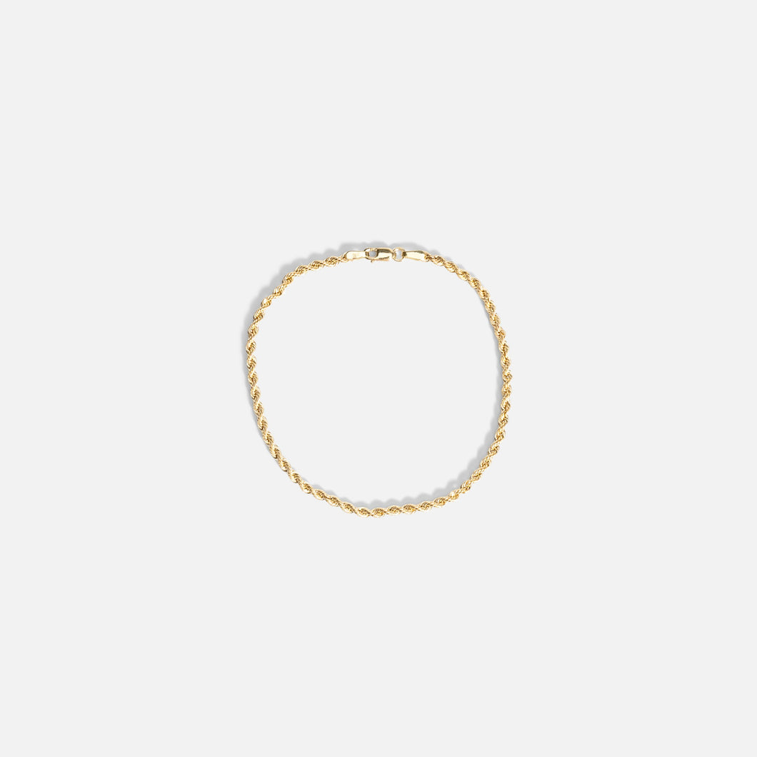 7.5'' Bracelet with twisted links 10k yellow gold