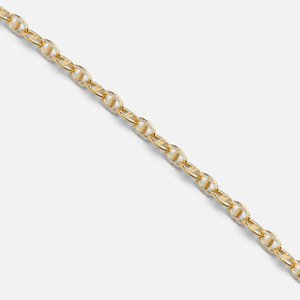 Load image into Gallery viewer, 10K yellow gold navy mesh bracelet
