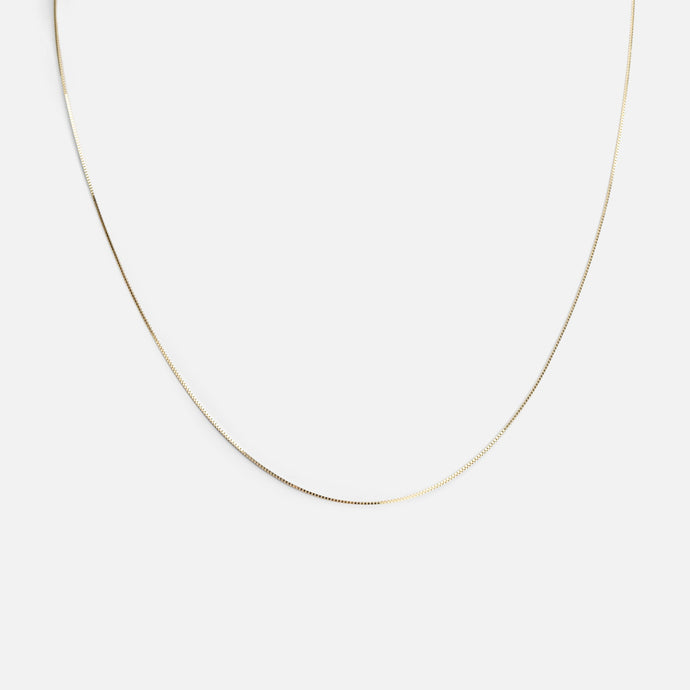 Chaîne mailles carrées 20 pouces or 10 carats