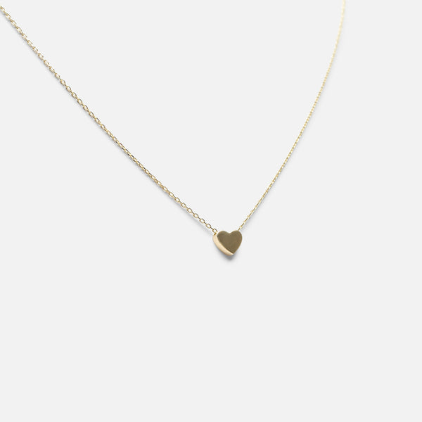 Load image into Gallery viewer, 10k yellow gold pendant with small heart 
