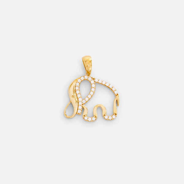 Load image into Gallery viewer, 10k yellow gold elephant charm
