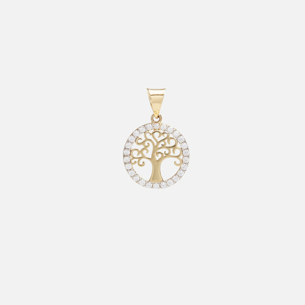 Load image into Gallery viewer, 10k yellow gold tree of life charm
