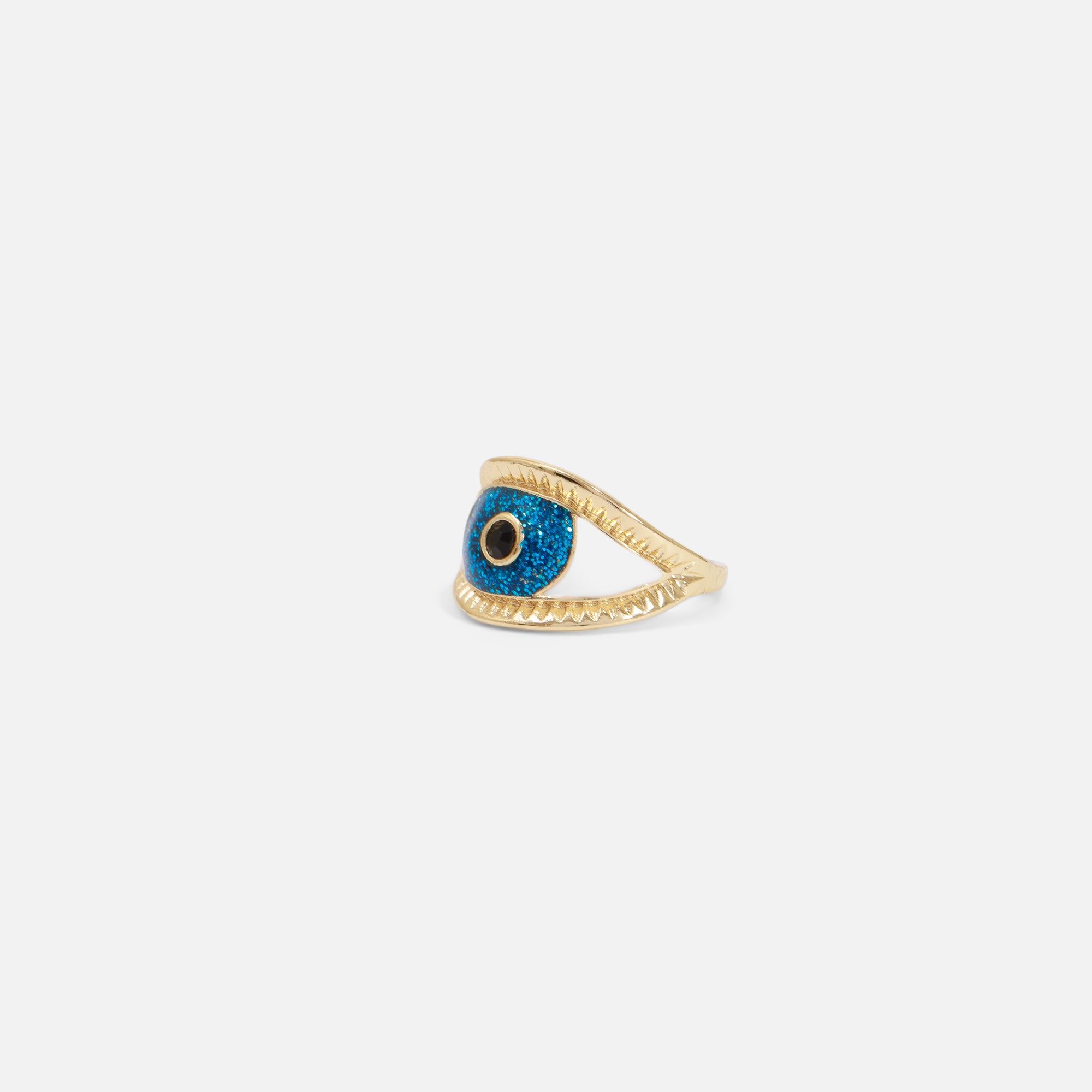 Golden ring with eye