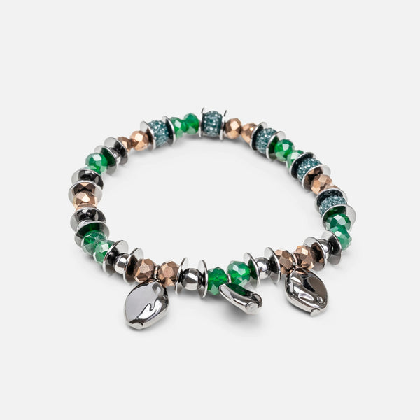 Load image into Gallery viewer, Set of elastic bracelets with beads 
