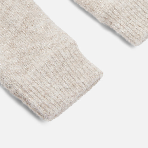 Load image into Gallery viewer, Beige mittens with lurex
