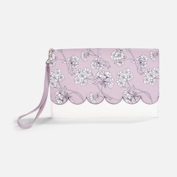 Load image into Gallery viewer, Passport case with flowers print
