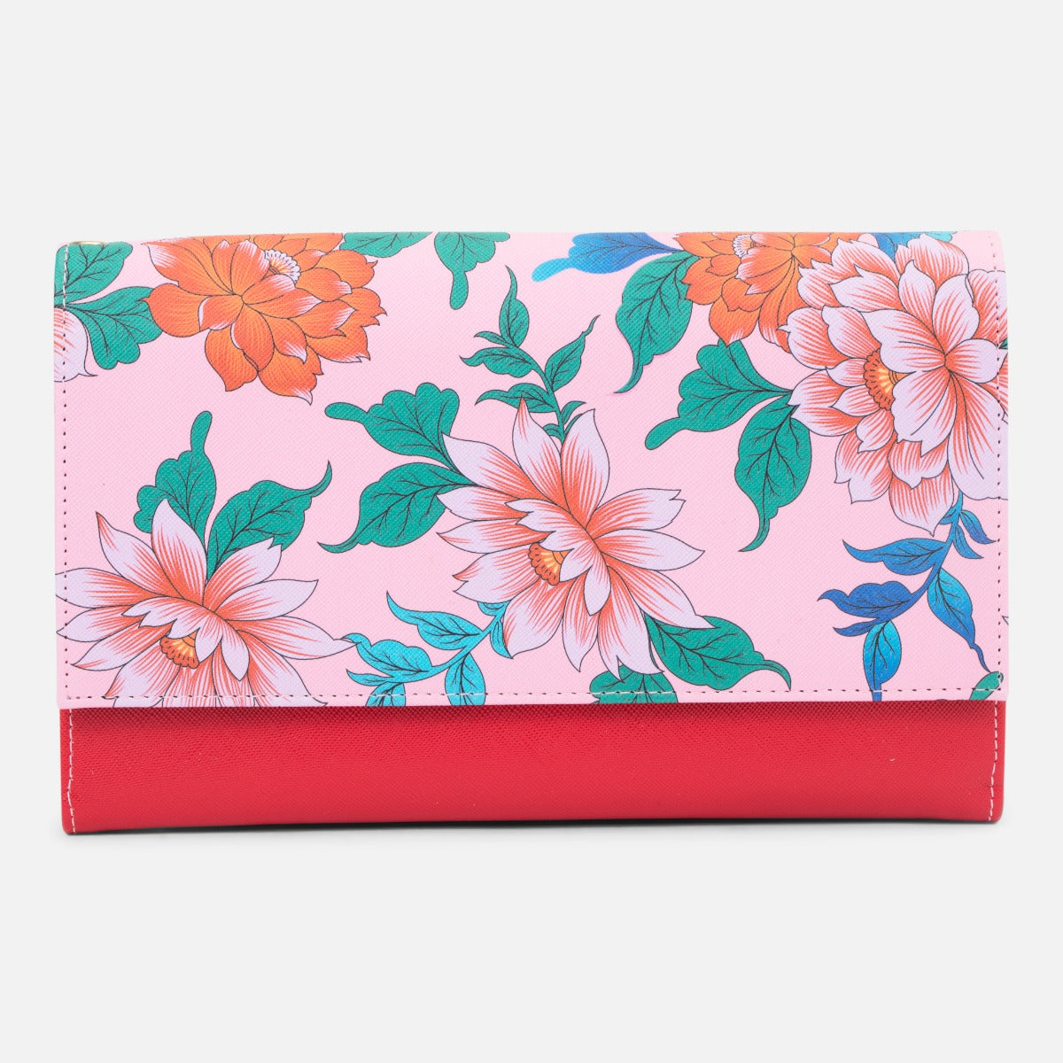 Travel documents holder with vintage flowers   