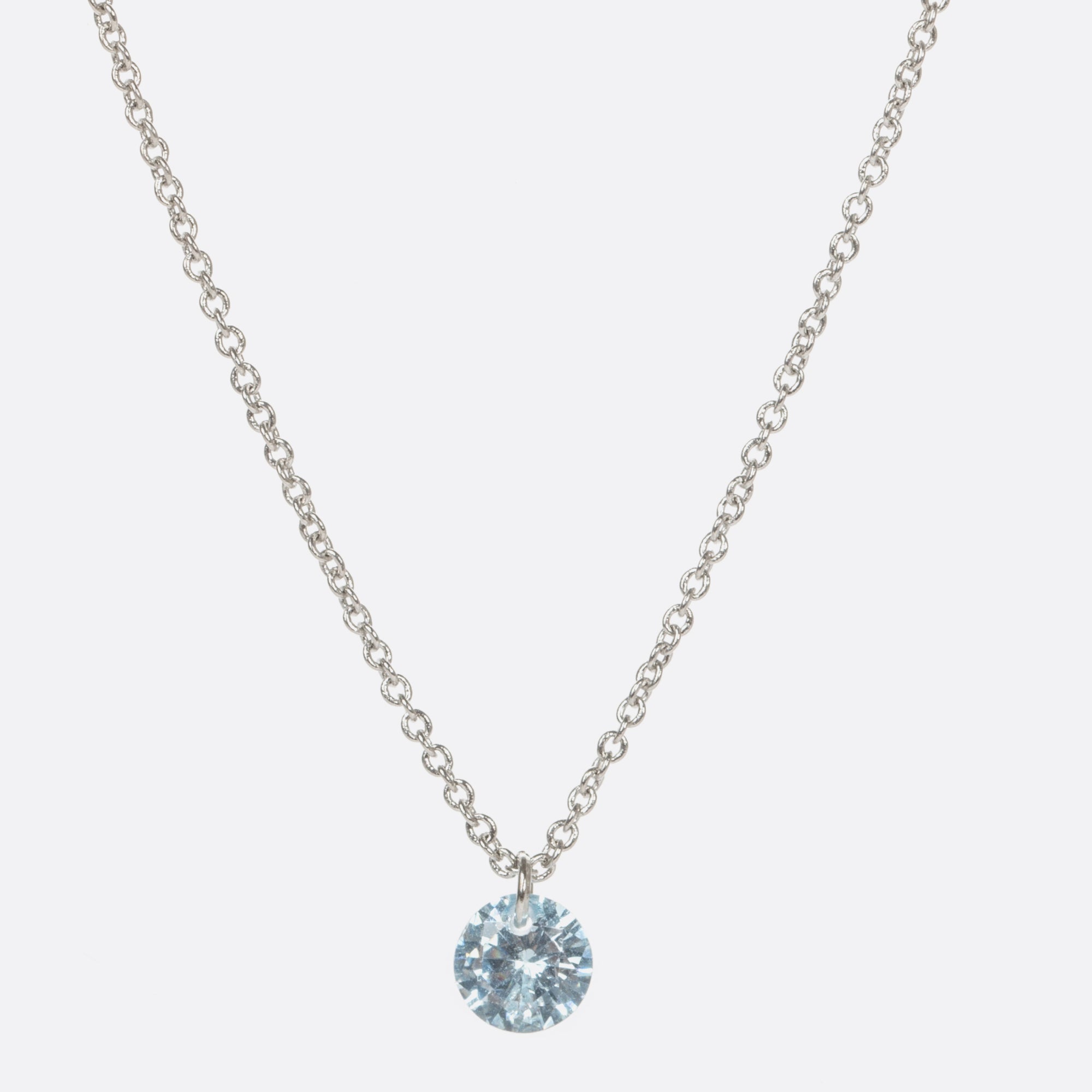 Pendentif pierre de naissance « aigue marine »