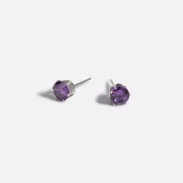 Load image into Gallery viewer, February birthstone earrings   
