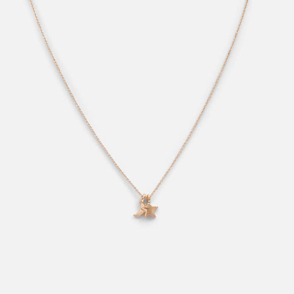 Load image into Gallery viewer, Golden pendant with star and moon charm
