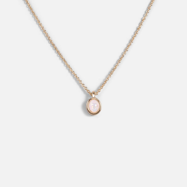Load image into Gallery viewer, Pendant with white opal effect charm   
