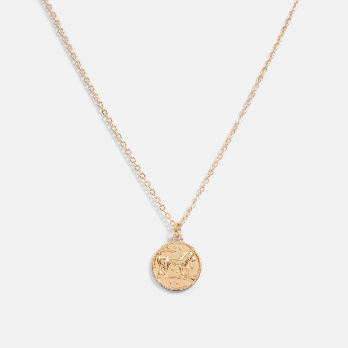 Golden pendant astrological sign "leo"