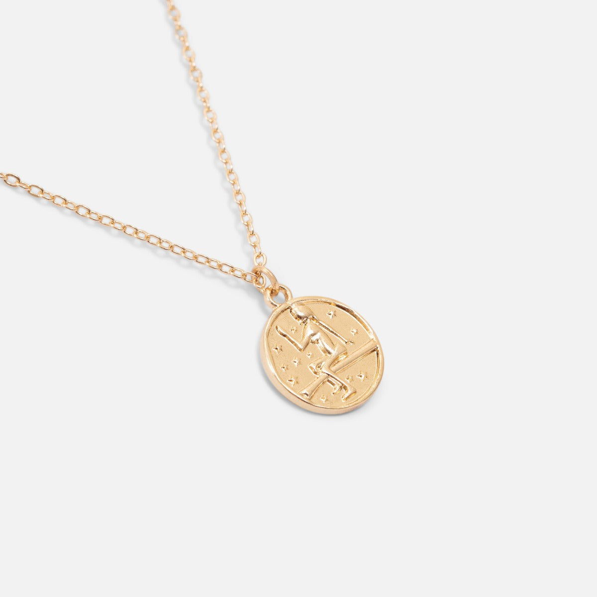 Golden pendant astrological sign "virgo"