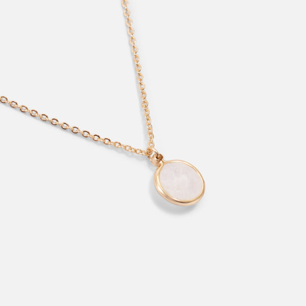 Load image into Gallery viewer, Golden pendant with &quot; quartz stone &quot;
