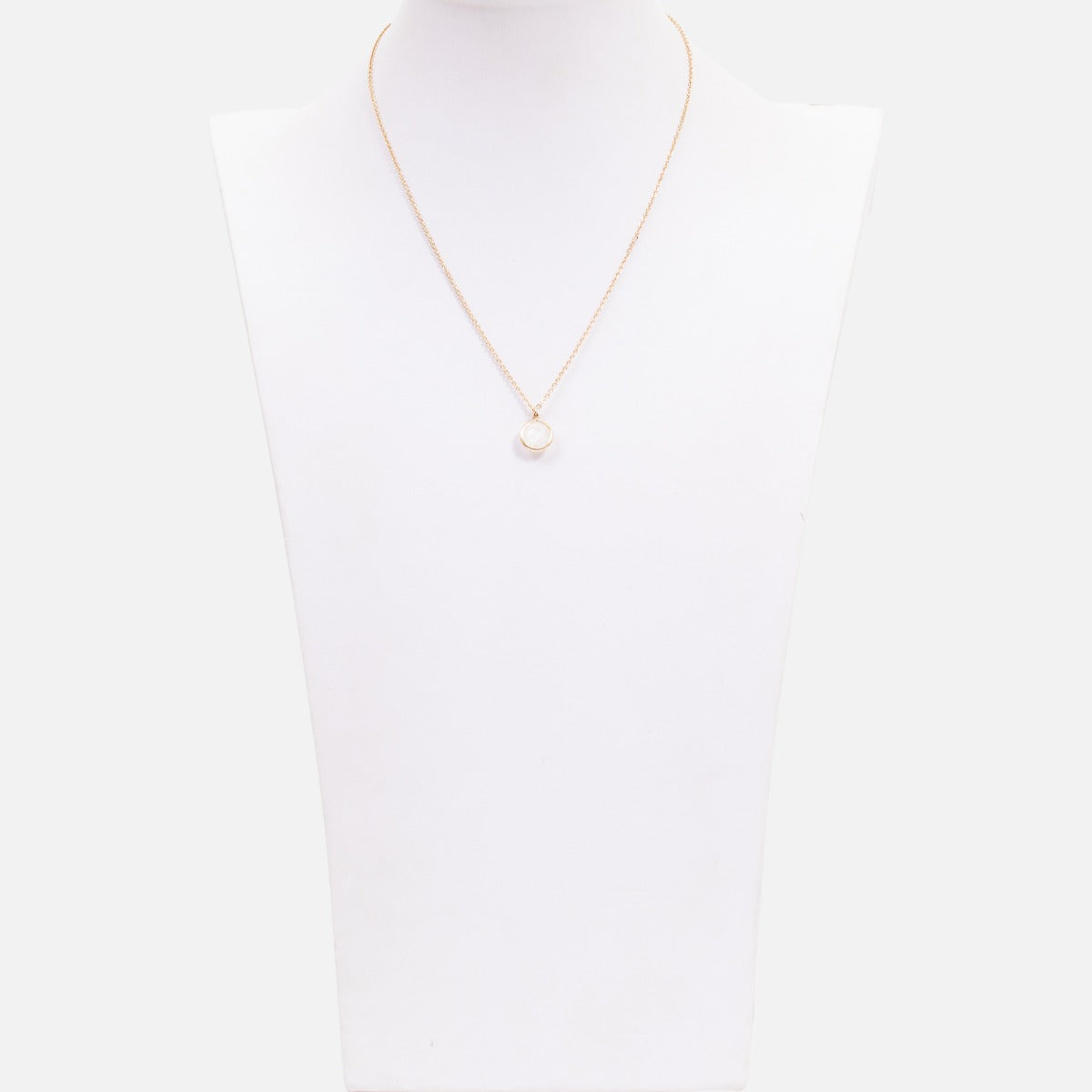 Golden pendant with " quartz stone "