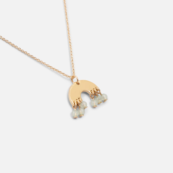 Load image into Gallery viewer, Golden pendant with rainbow
