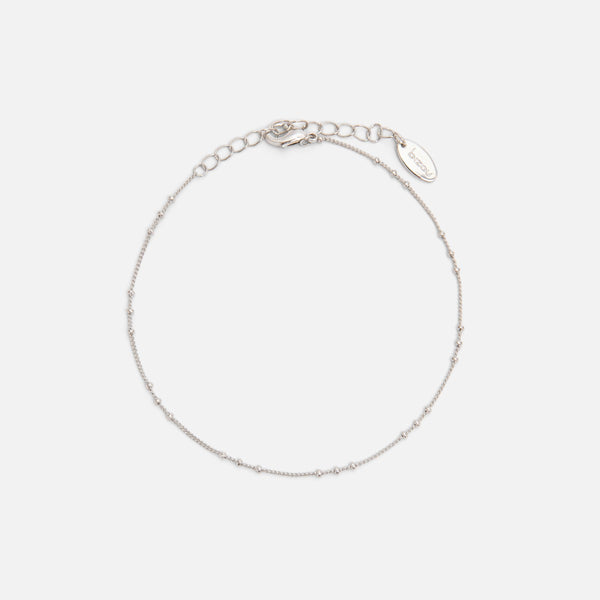 Load image into Gallery viewer, Set of three silvered delicate mesh ankle chains
