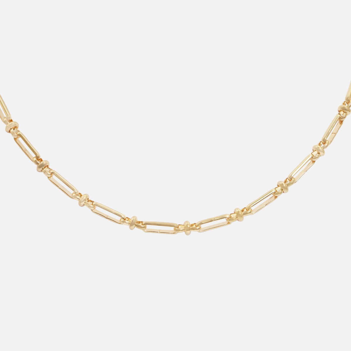 Thick gold chain necklace