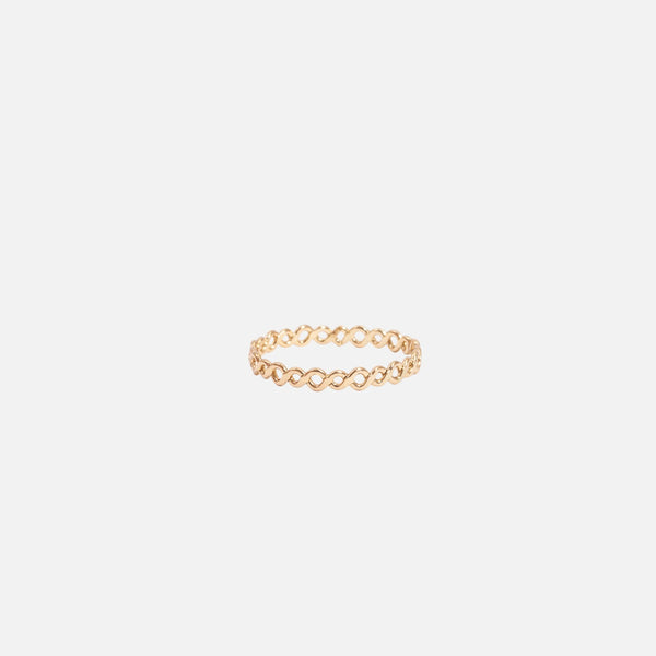 Load image into Gallery viewer, Four golden rings set with snake
